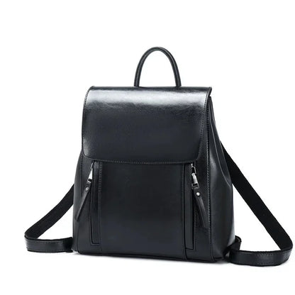 2024 new bag fashion cowhide girls net red genuine leather premium sense women's backpack Backpacks