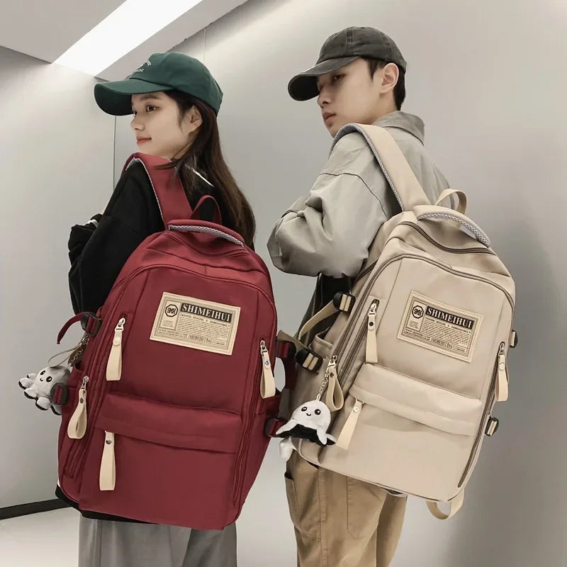 2024 new large capacity backpack male and female students the same leisure computer travel business backpacks nylon women bags