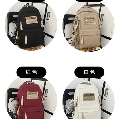 2024 new large capacity backpack male and female students the same leisure computer travel business backpacks nylon women bags