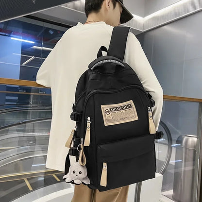 2024 new large capacity backpack male and female students the same leisure computer travel business backpacks nylon women bags