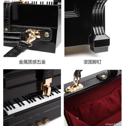 2024 spring/summer new hand-held crossbody bag personality creative simulation piano female bag