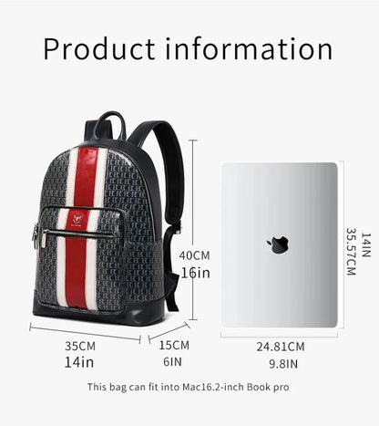 2024New Luxury Backpack Men's Fashion Travel Waterproof and Wear-resistant High Quality School Large Capacity Laptop Bag