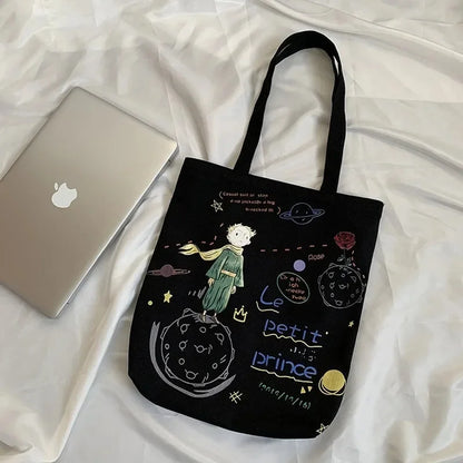 2024Women's Canvas Tote s Korean Students Shoulder Cloth Shopping Eco Foldable Female Handbag for Girls Beach Shopper Bag