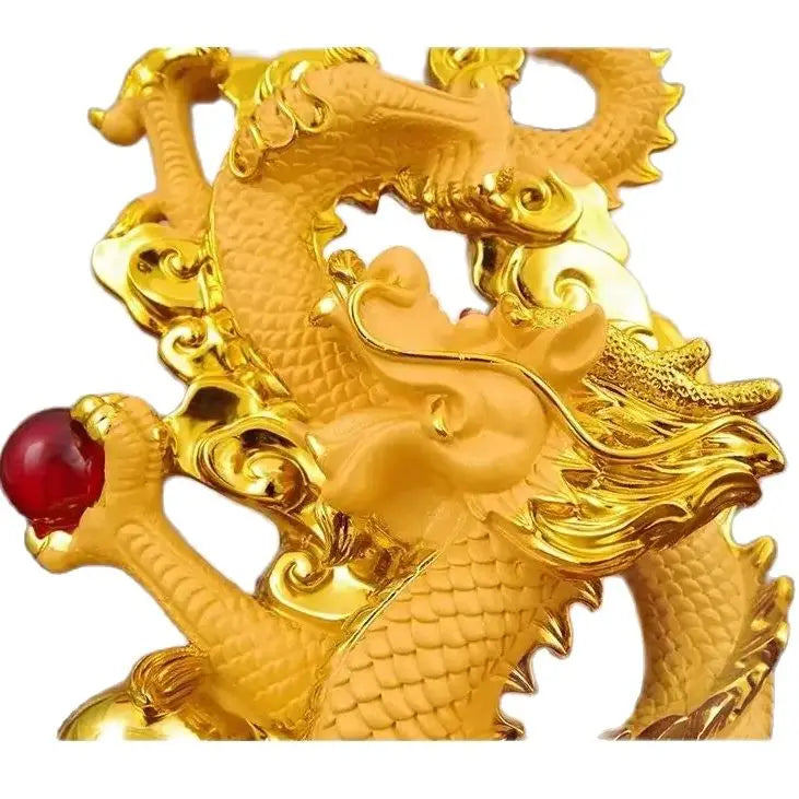 2024year Resin dragon bead handicraft furnishing articles Prosperous home decoration decoration mascot Fengshui statue