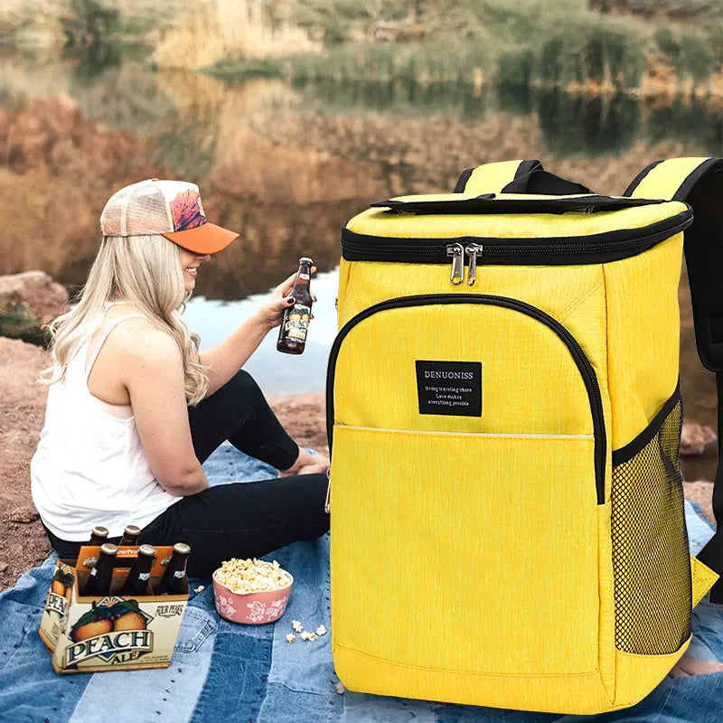 20L Can Cooler Bags with Corkscrew Leakproof Beer Cool Backpack Outdoor Picnic Carry Meals Thermal Bag for Fitness Lunch Box New