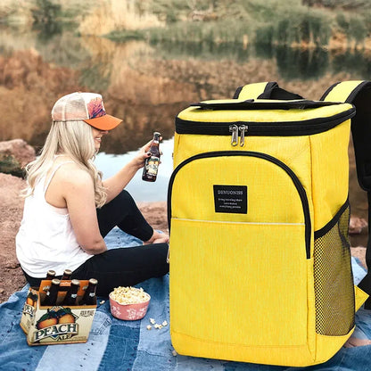 20L Can Cooler Bags with Corkscrew Leakproof Beer Cool Backpack Outdoor Picnic Carry Meals Thermal Bag for Fitness Lunch Box New