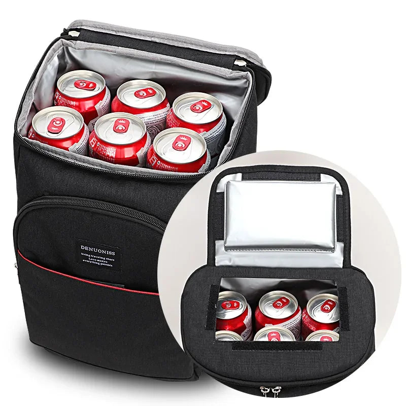 20L Can Cooler Bags with Corkscrew Leakproof Beer Cool Backpack Outdoor Picnic Carry Meals Thermal Bag for Fitness Lunch Box New
