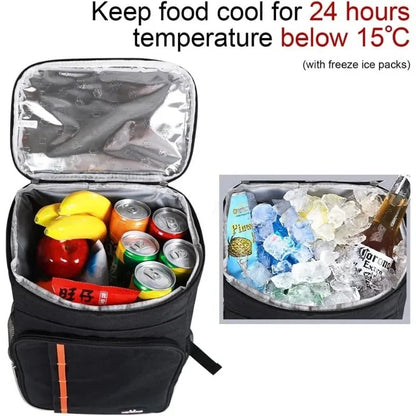 20L Cooler Lightweight Shoulder Multifunctional Outdoor Picnic Fresh Lunch Bag Leakproof and Insulated