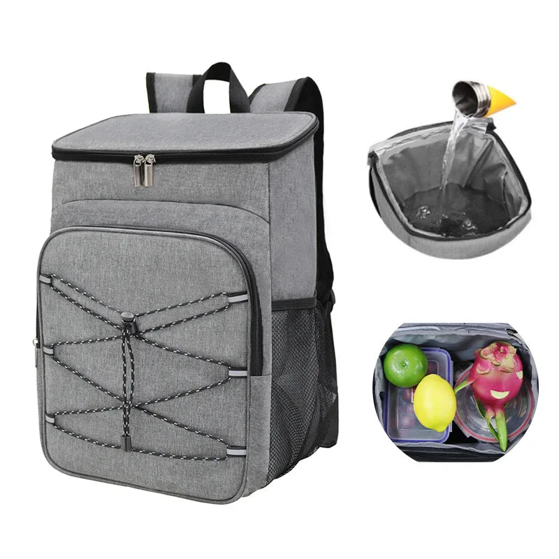20L Thermal Backpack Waterproof Thickened Cooler Bag Large Insulated Bag Picnic beach Cooler Backpack Refrigerator Bag For Food