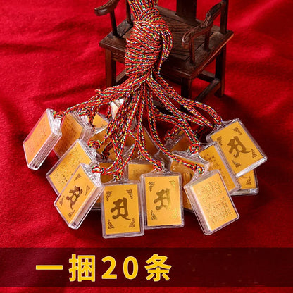 20PCS GOOD Buddhist supplies Greco-Buddhist pocket travel efficacious Mascot  Buddhism Scripture Mantra Pendant bless Amulet