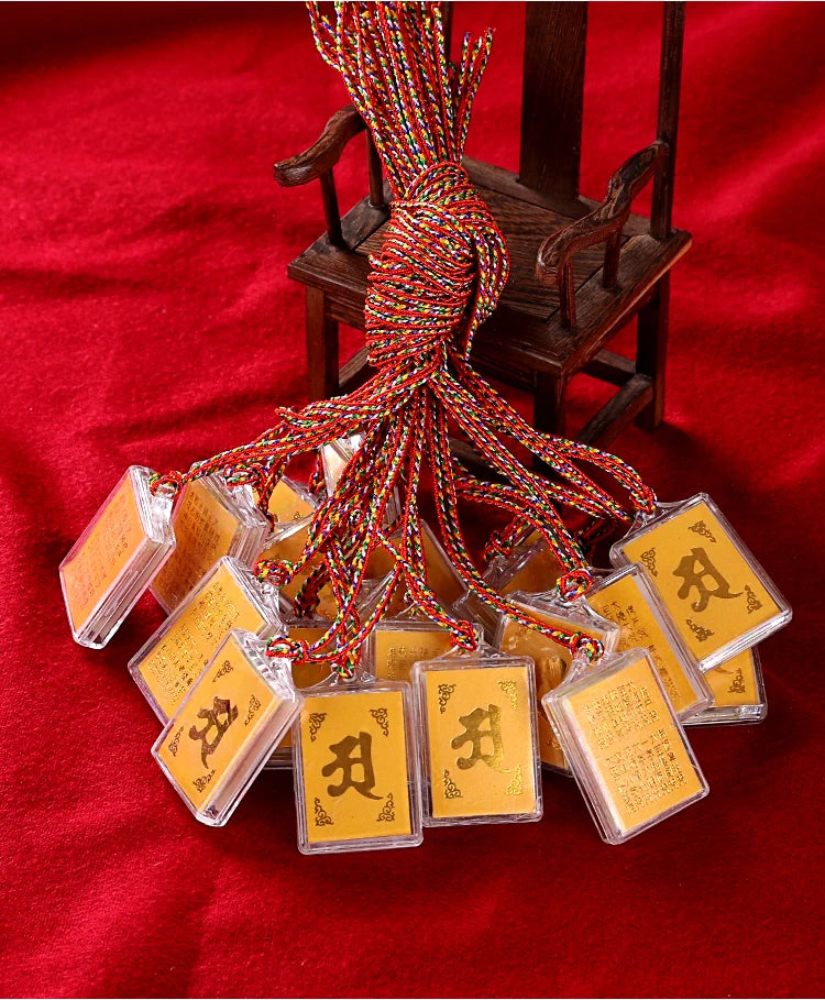 20PCS GOOD Buddhist supplies Greco-Buddhist pocket travel efficacious Mascot  Buddhism Scripture Mantra Pendant bless Amulet