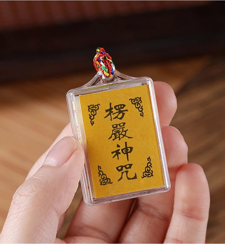 20PCS GOOD Buddhist supplies Greco-Buddhist pocket travel efficacious Mascot  Buddhism Scripture Mantra Pendant bless Amulet