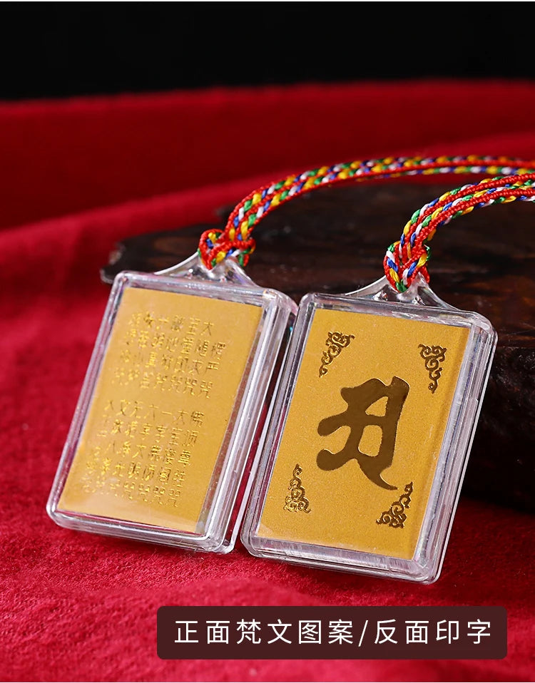 20PCS GOOD Buddhist supplies Greco-Buddhist pocket travel efficacious Mascot  Buddhism Scripture Mantra Pendant bless Amulet