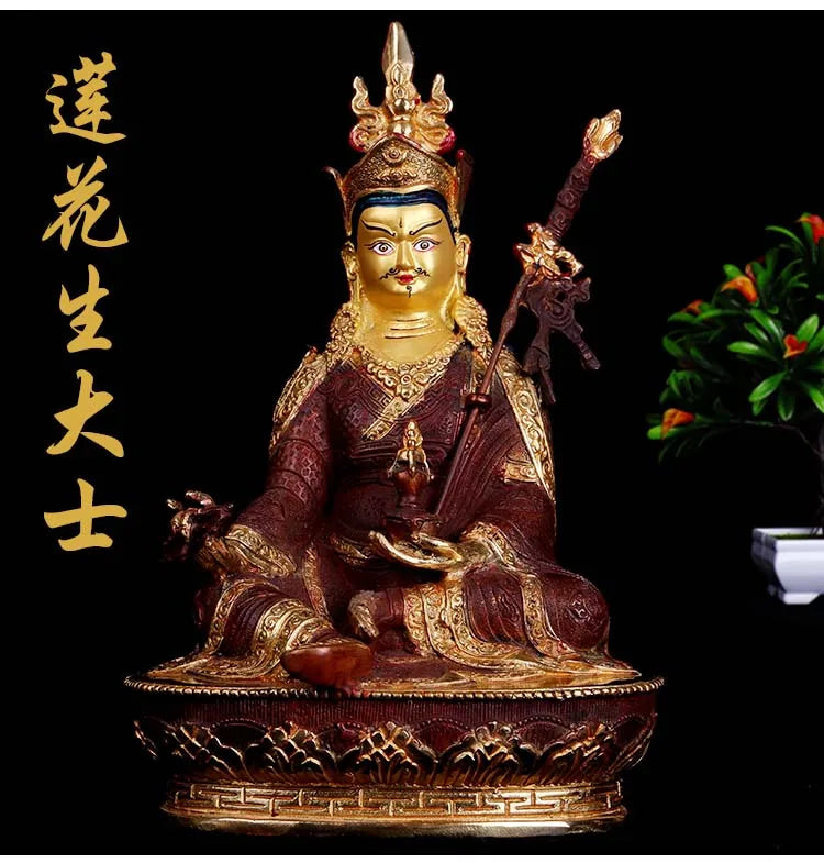 20cm # GOOD Buddhist bless family home Safety wealth efficacious Protection  Padmasambhava Guru Rinpoche buddha statue
