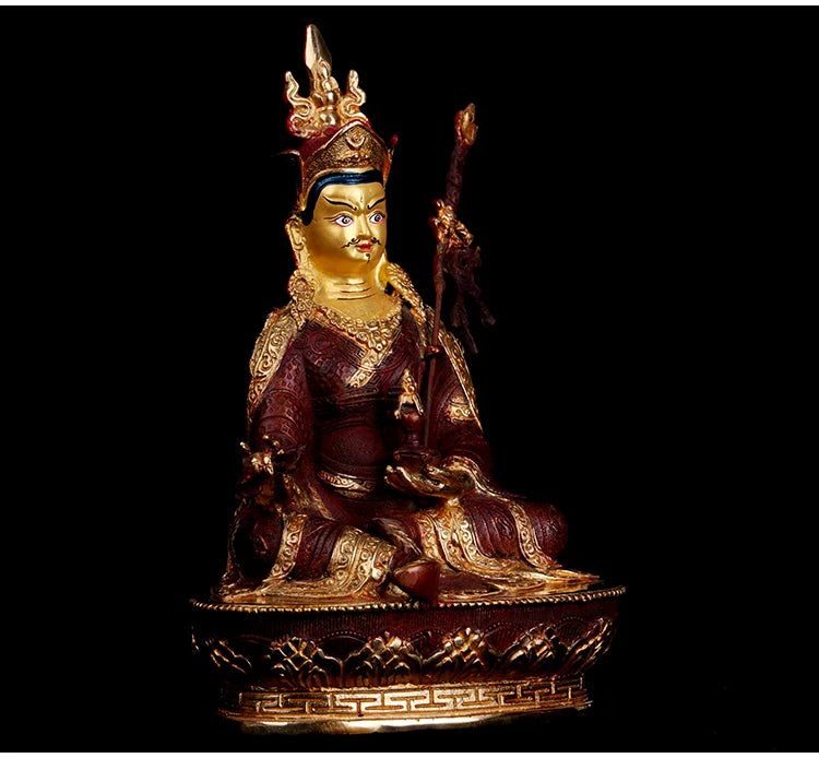 20cm # GOOD Buddhist bless family home Safety wealth efficacious Protection  Padmasambhava Guru Rinpoche buddha statue