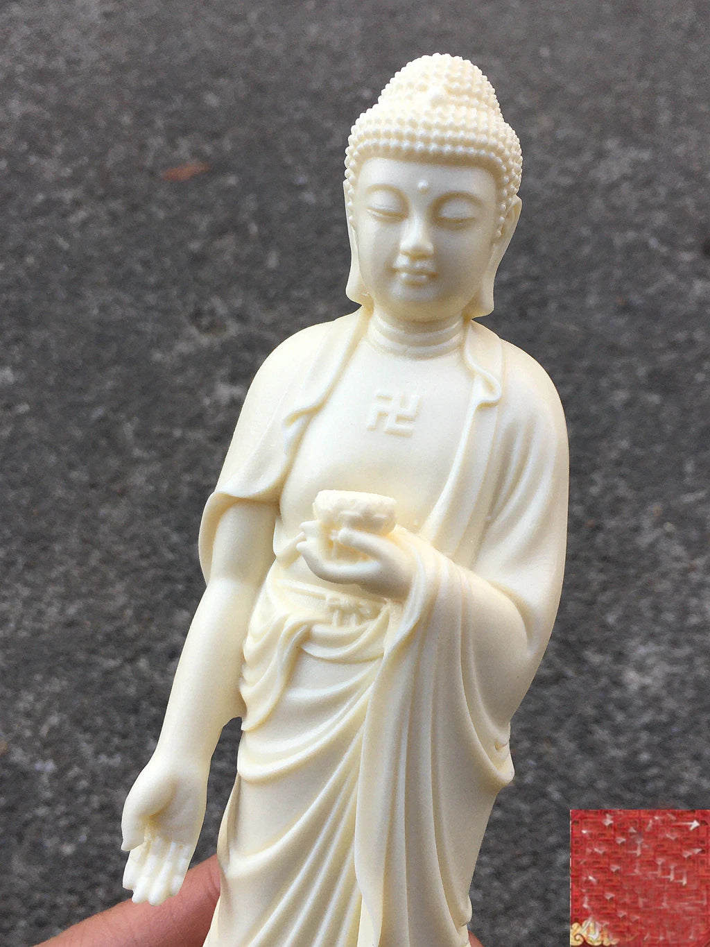 20cm HOME OFFICE Company SHOP CAR safety health good luck Efficacious protection Amitabha Sakyamuni buddha carving statue