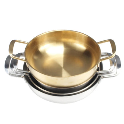 20cm Stainless Steel Ramen Pot Golden Seafood Pots Crayfish Hot Pot Small Wok Pan Clear Soup Pot Kitchen Cooking Pot