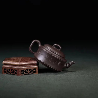 210CC Yixing Purple Clay Teapot Small Capacity Kettle Kung Fu Zisha Tet Set Puer Teaware