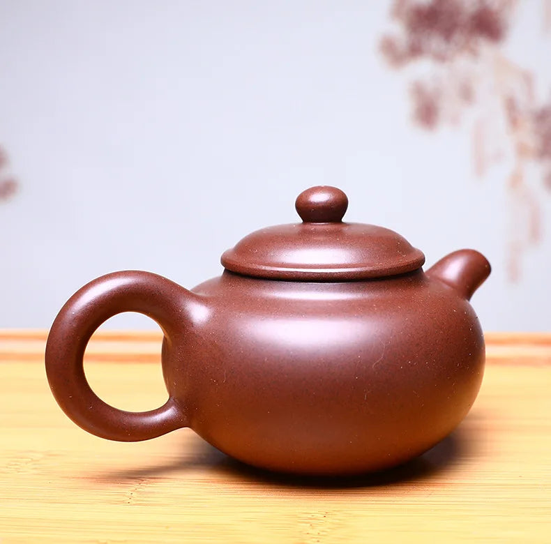 210ML Yixing Purple Clay Teapot Handcraft Tea Pot Pure Raw Ore Handmade Traditional Dahongpao Teaware High Quality Filter Kettle