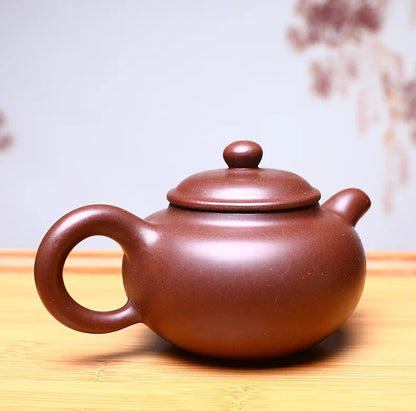 210ML Yixing Purple Clay Teapot Handcraft Tea Pot Pure Raw Ore Handmade Traditional Dahongpao Teaware High Quality Filter Kettle