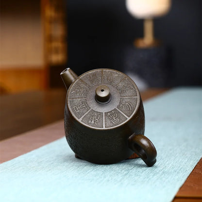 210cc  Chinese Yixing Purple Clay Teapots Handmade Tea Pot Raw Ore Colorful Section Mud Kettle High-end Zisha Tea Set Collection