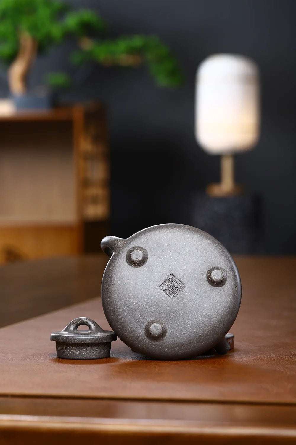 210cc Yixing Original Mine Purple Clay Teapot Longxi Stone Scoop Pot, Famous Pure Hand-made Drinkware