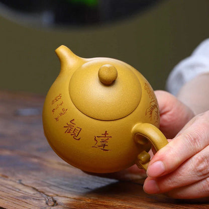 210ml Antique Yixing Purple Clay Teapot Household Filter Beauty Kettle Handmade Section Mud Tea Infuser Chinese Zisha Tea Set