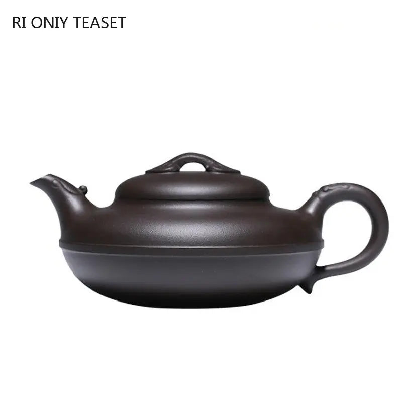210ml Authentic Yixing Purple Clay Teapots Famous Artists Handmade Tea Pot Raw Ore Beauty Kettle Chinese Zisha Tea Set Teaware