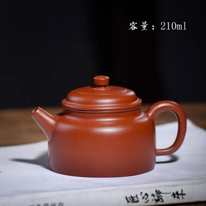 210ml Authentic Zisha teapot Yixing original mine famous Dahongpao handmade teapot chinese Kung Fu tea table gift