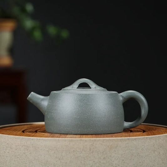 210ml Ceramic Teapot Raw Ore Purple Clay Teapot Yixing Zisha Tea Pot Free Shipping Gren Mud Ceover Well Bar Teapot