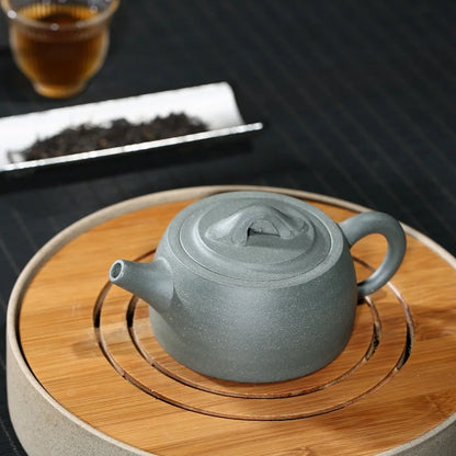 210ml Ceramic Teapot Raw Ore Purple Clay Teapot Yixing Zisha Tea Pot Free Shipping Gren Mud Ceover Well Bar Teapot