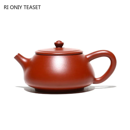 210ml Chinese Yixing Purple Clay Teapot Authentic Raw Ore Dahongpao Mud Stone Scoop Tea Pot Kettle Famous Handmade Zisha Tea Set