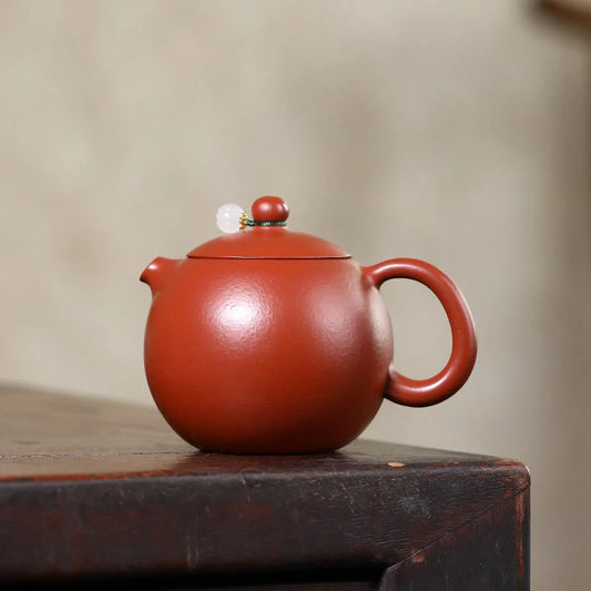 210ml Chinese Yixing Raw Ore Purple Clay Teapot Authentic Handmade Xishi Tea Pot Beauty Kettle High-end Zisha Tea Set Collection