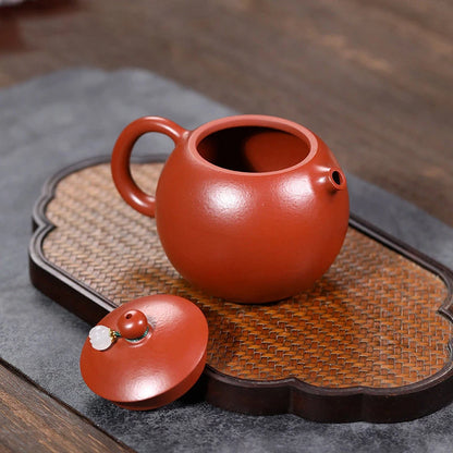 210ml Chinese Yixing Raw Ore Purple Clay Teapot Authentic Handmade Xishi Tea Pot Beauty Kettle High-end Zisha Tea Set Collection