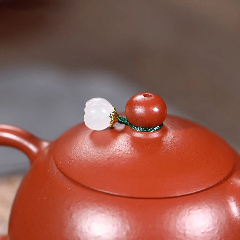 210ml Chinese Yixing Raw Ore Purple Clay Teapot Authentic Handmade Xishi Tea Pot Beauty Kettle High-end Zisha Tea Set Collection