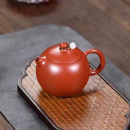 210ml Chinese Yixing Raw Ore Purple Clay Teapot Authentic Handmade Xishi Tea Pot Beauty Kettle High-end Zisha Tea Set Collection