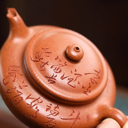 210ml Chinese Yixing Raw Ore Purple Clay Teapots Famous Artists Handmade Tea Pot Beauty Kettle High-end Zisha Tea Set Teaware