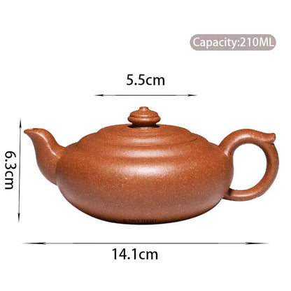 210ml High-end Yixing Purple Clay Teapots Beauty Kettle Famous Handmade Tea Pot Chinese Raw Ore Zisha Tea Set Teaware Collection