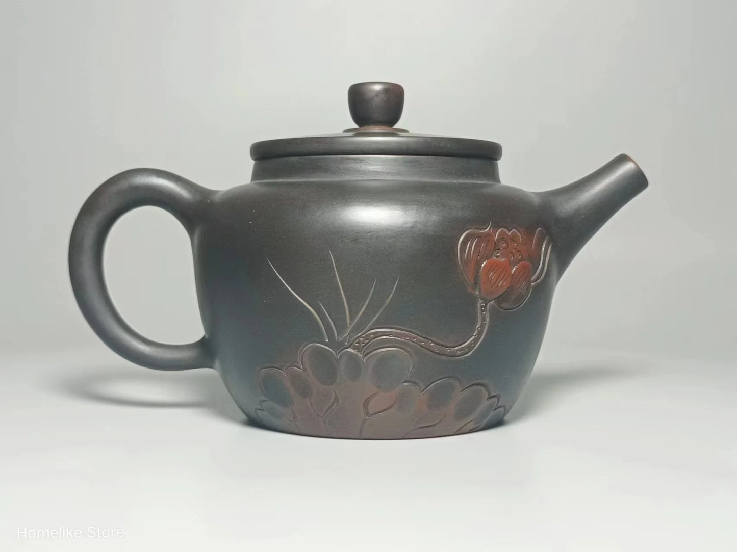 210ml Jianshui Purple Clay Handmade Lotus Carving Tea Pot(Not Yixing Zisha) Kung Fu Tea Set Drinkware Tea Ceremony
