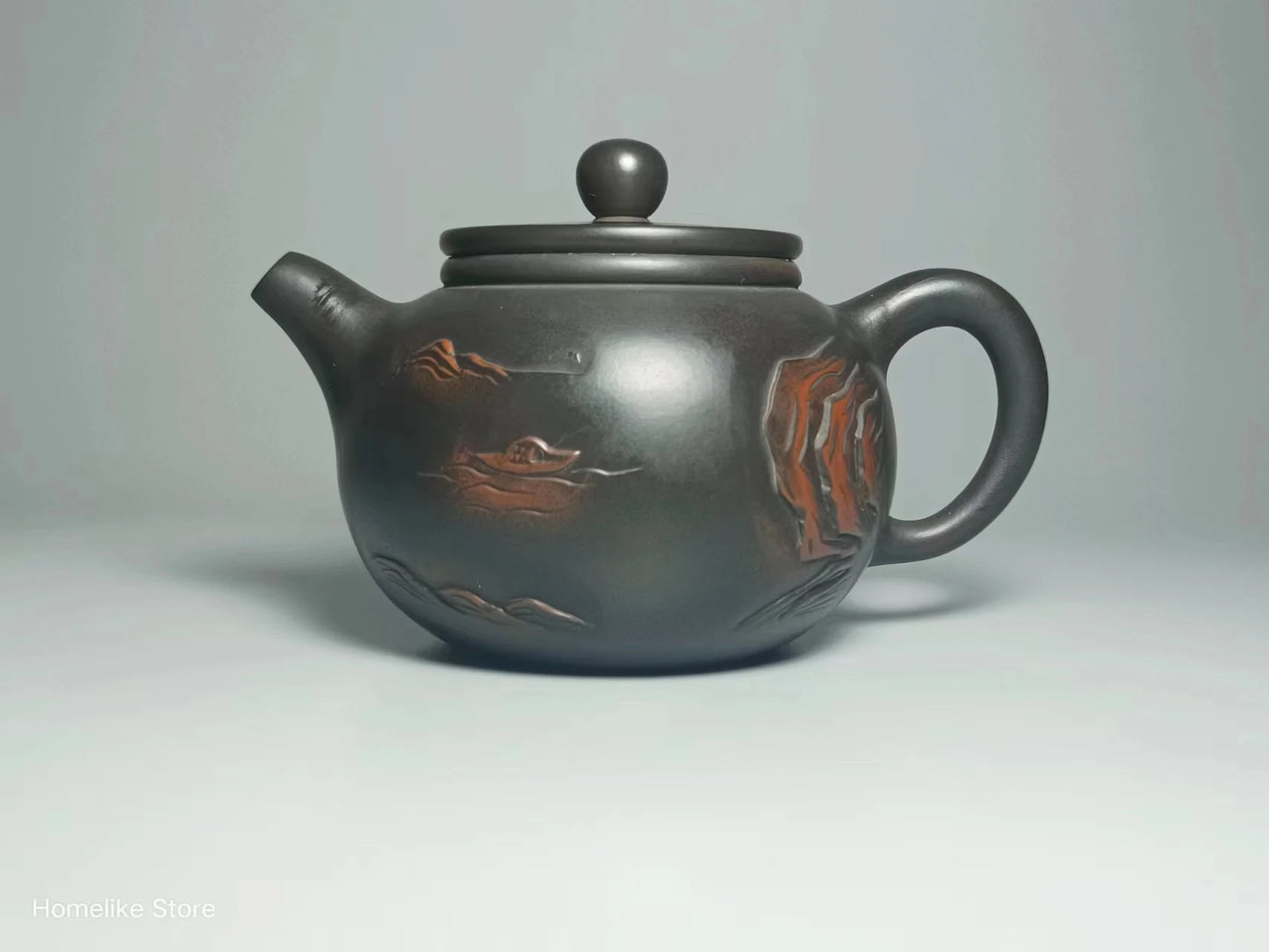 210ml Jianshui Purple Clay Handmade Lotus Carving Tea Pot(Not Yixing Zisha) Kung Fu Tea Set Drinkware Tea Ceremony