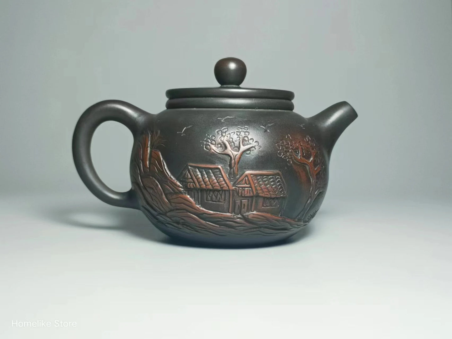 210ml Jianshui Purple Clay Handmade Lotus Carving Tea Pot(Not Yixing Zisha) Kung Fu Tea Set Drinkware Tea Ceremony