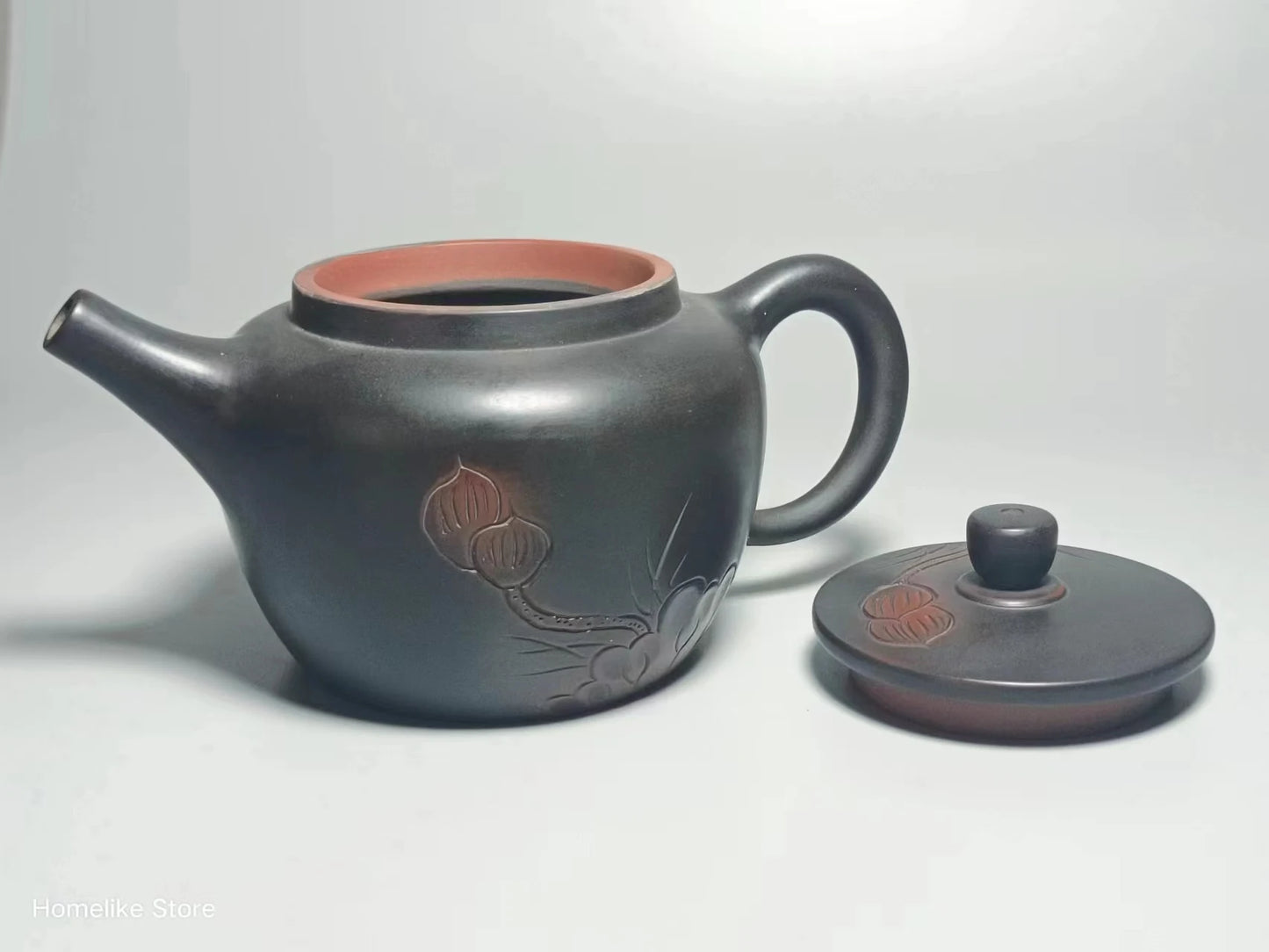 210ml Jianshui Purple Clay Handmade Lotus Carving Tea Pot(Not Yixing Zisha) Kung Fu Tea Set Drinkware Tea Ceremony