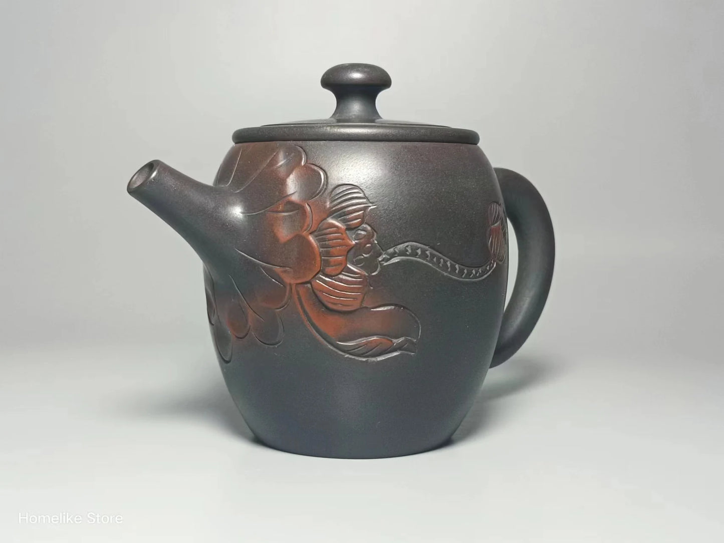210ml Jianshui Purple Clay Handmade Lotus Carving Tea Pot(Not Yixing Zisha) Kung Fu Tea Set Drinkware Tea Ceremony