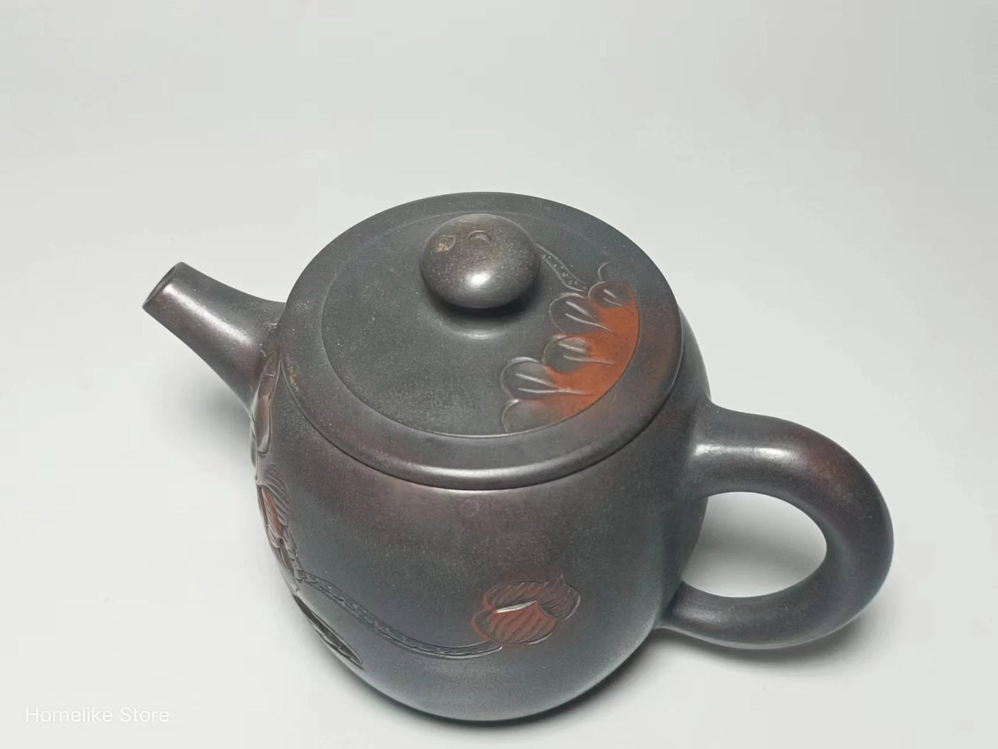 210ml Jianshui Purple Clay Handmade Lotus Carving Tea Pot(Not Yixing Zisha) Kung Fu Tea Set Drinkware Tea Ceremony
