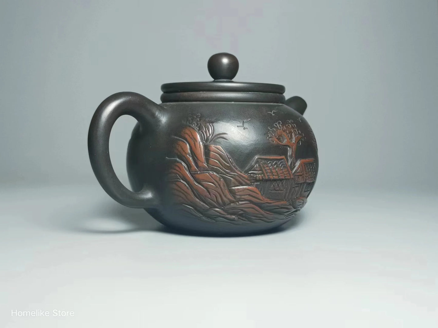 210ml Jianshui Purple Clay Handmade Lotus Carving Tea Pot(Not Yixing Zisha) Kung Fu Tea Set Drinkware Tea Ceremony