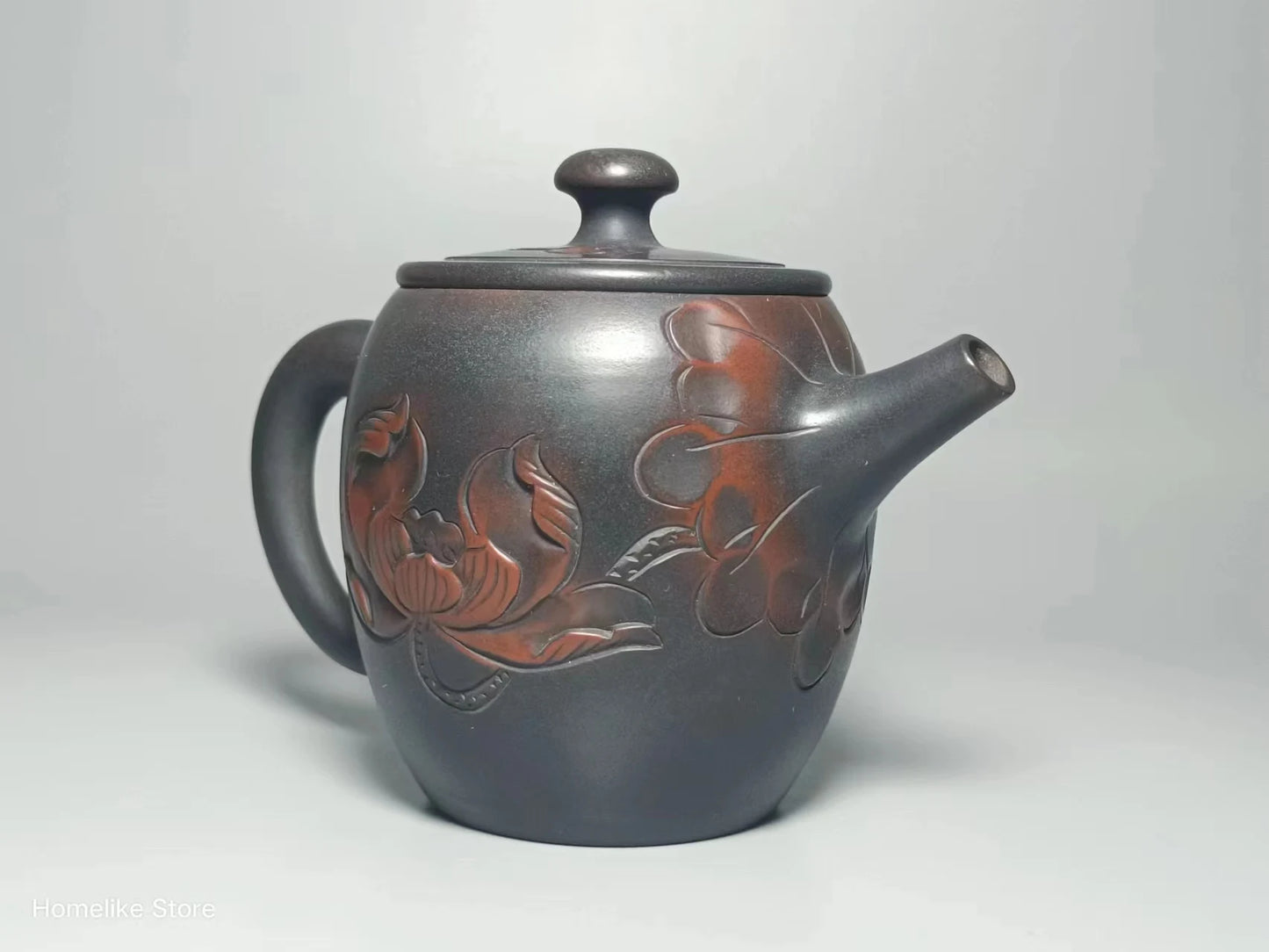210ml Jianshui Purple Clay Handmade Lotus Carving Tea Pot(Not Yixing Zisha) Kung Fu Tea Set Drinkware Tea Ceremony