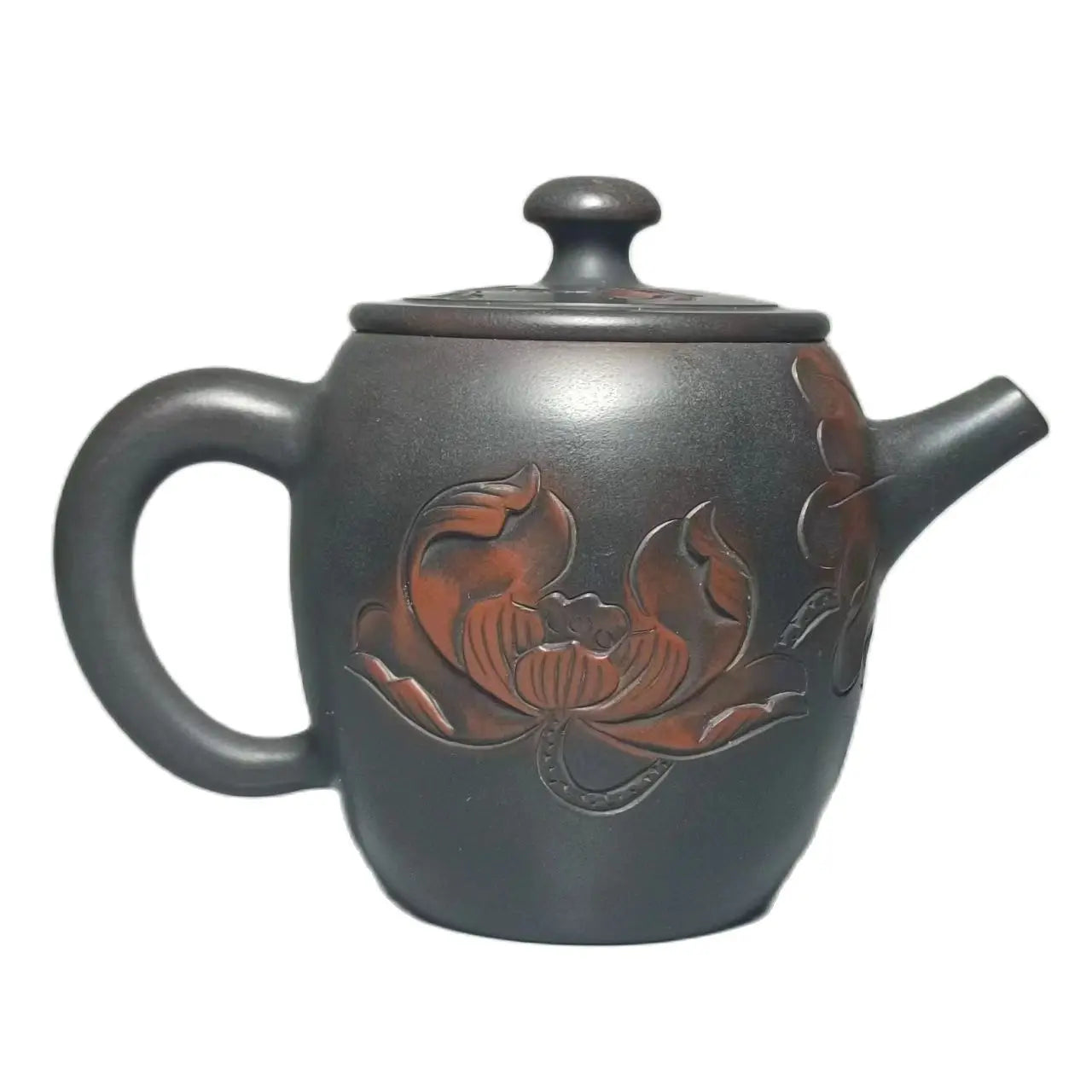 210ml Jianshui Purple Clay Handmade Lotus Carving Tea Pot(Not Yixing Zisha) Kung Fu Tea Set Drinkware Tea Ceremony