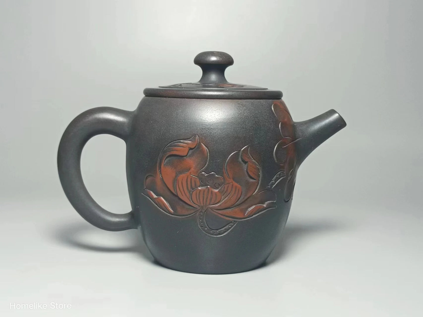 210ml Jianshui Purple Clay Handmade Lotus Carving Tea Pot(Not Yixing Zisha) Kung Fu Tea Set Drinkware Tea Ceremony