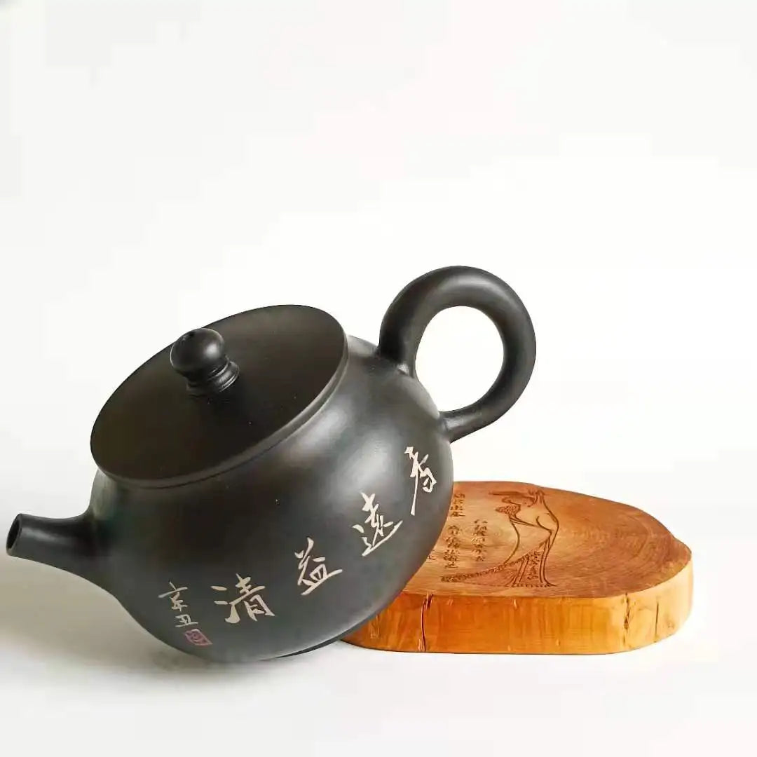 210ml Jianshui Purple Clay Pure Handmade Color filling Tea Pot(Not Yixing Zisha) Kung Fu Tea Set Drinkware Tea Ceremony