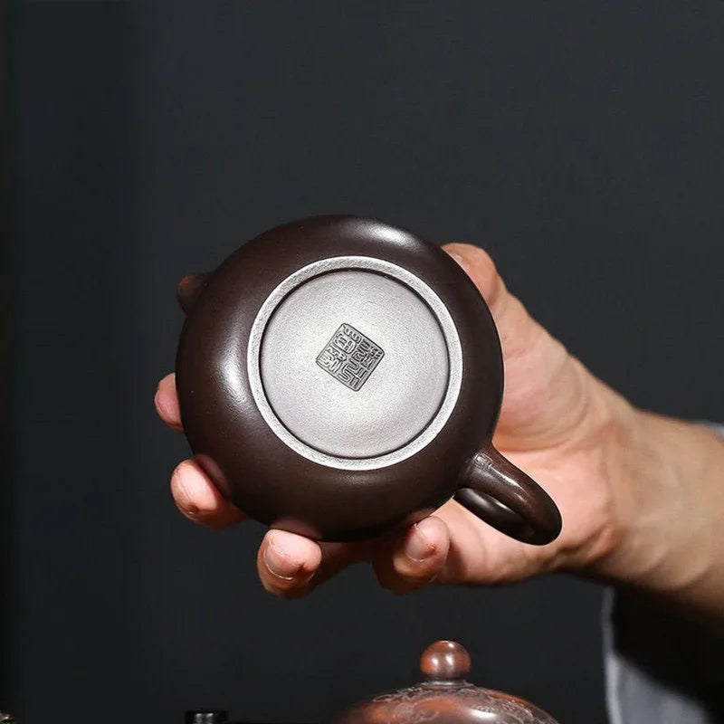 210ml Master Handmade Yixing Purple Clay Teapot Dragon Pattern Xishi Ball Hole Filter Kettle Chinese Teaware Zisha Tea Pot